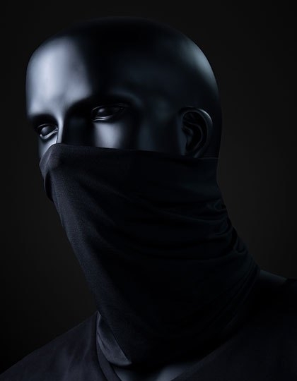 Bandana wykonana z materiału o splocie single jersey