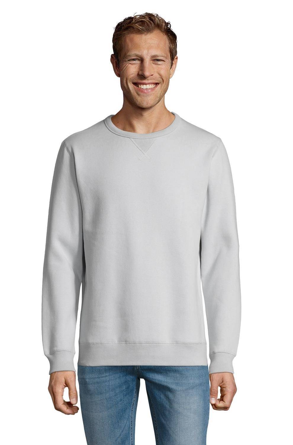 Bawełniana bluza z charakterystycznym ściegiem na dekolcie