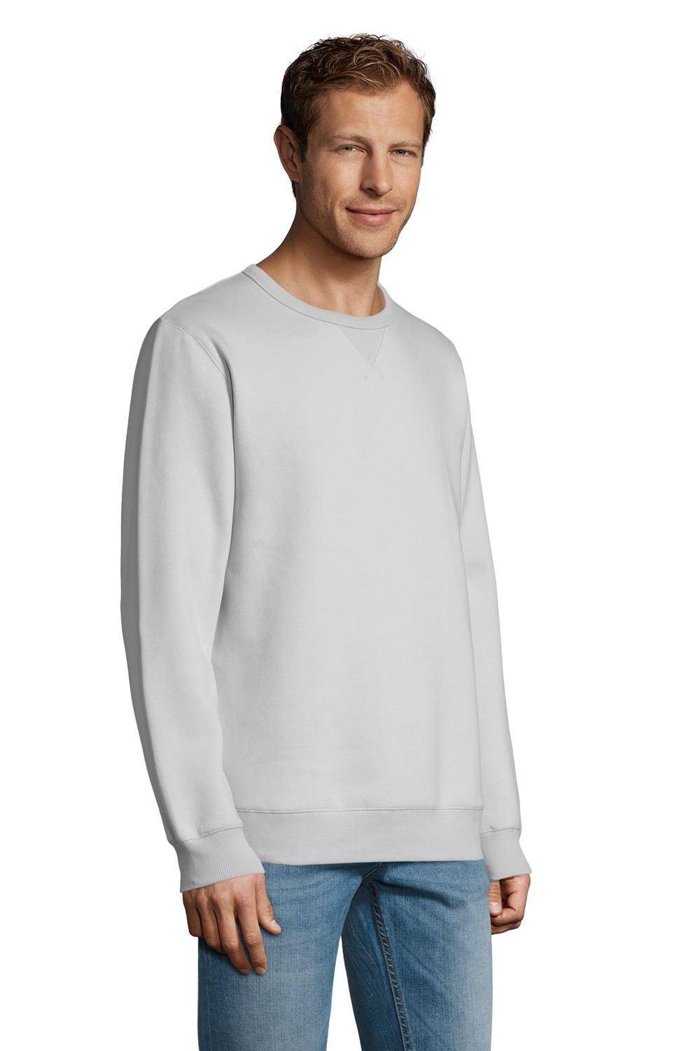 Bawełniana bluza z charakterystycznym ściegiem na dekolcie