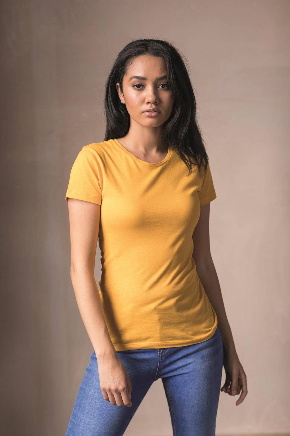 Bawełniana koszulka damska o dopasowanym fasonie JustTs