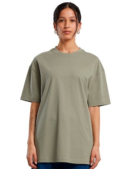 Bawełniana koszulka damska o luźnym fasonie typu oversized