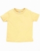 Bawełniana koszulka niemowlęca z prążkowanym dekoltem