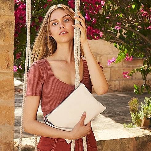 Bawełniana saszetka z odpinanym paskiem