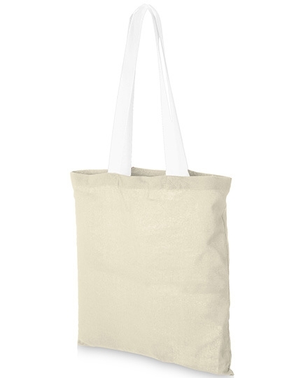 Bawełniana torba na zakupy z kolorowymi uchwytami