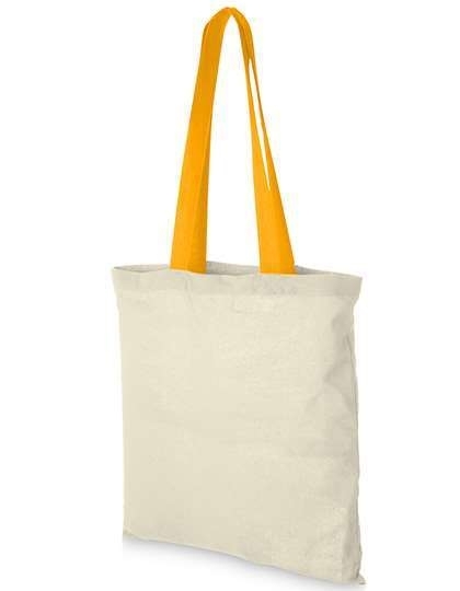 Bawełniana torba na zakupy z kolorowymi uchwytami