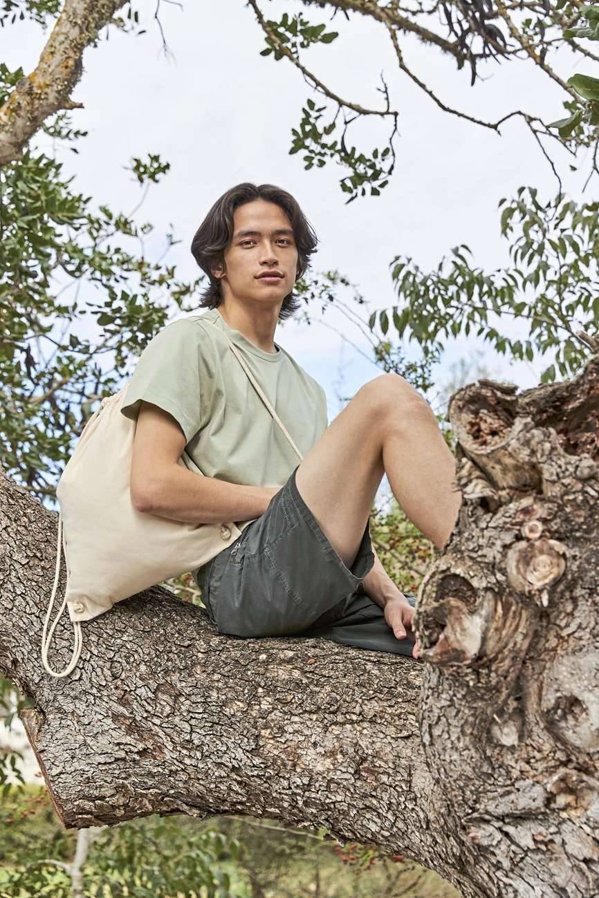 Bawełniany worek sportowy z surowca pochodzącego z recyklingu