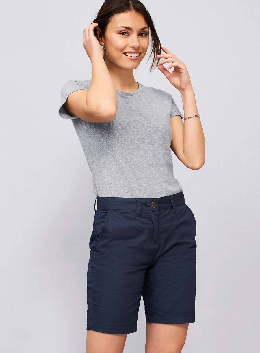 Bermudy damskie z włoskimi kieszeniami