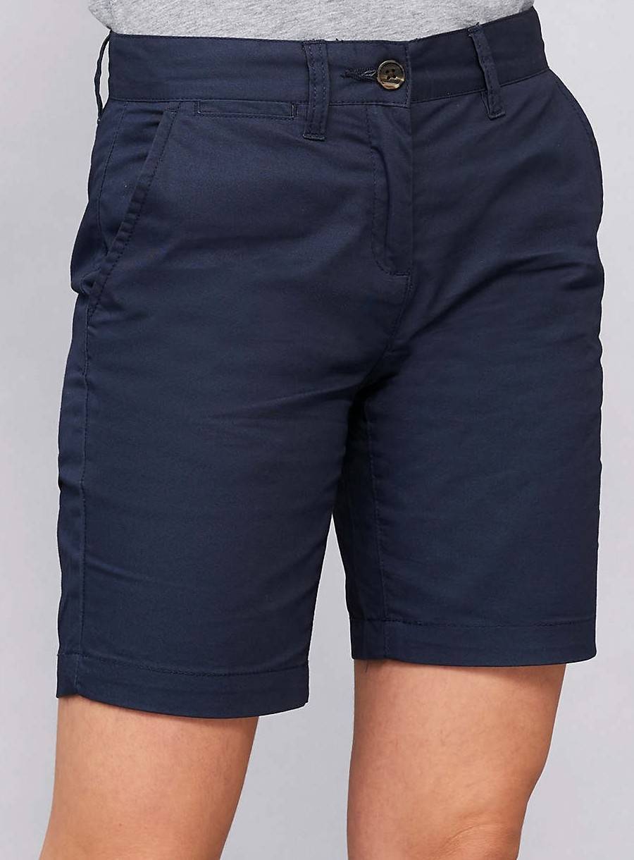 Bermudy damskie z włoskimi kieszeniami