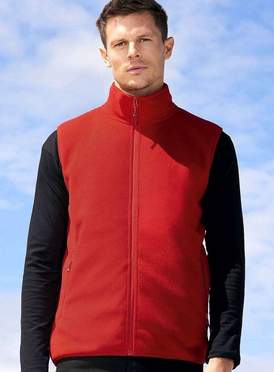 Bezrękawnik polarowy wykonany z ekologicznego materiału