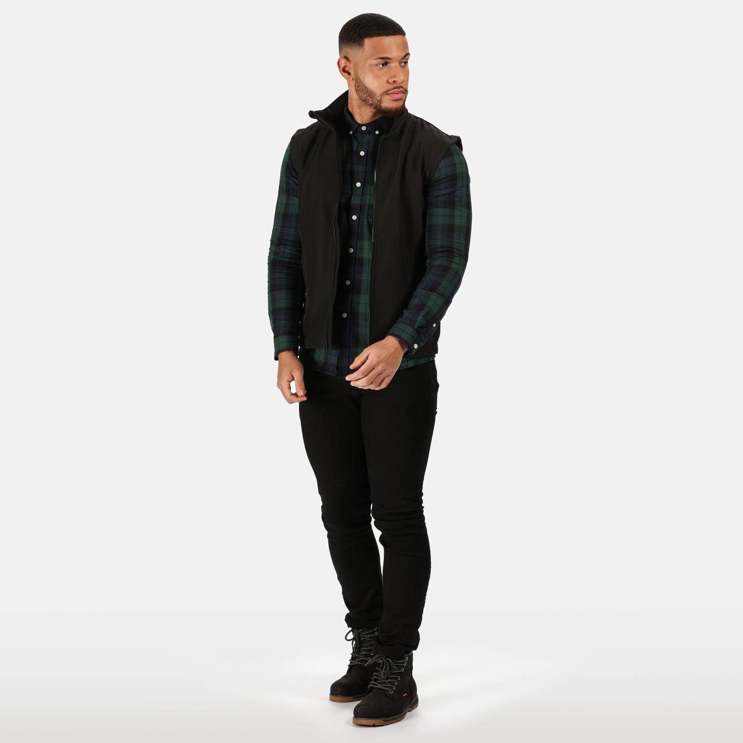 Bezrękawnik softshell męski Regatta z klapą sztormową przy zamku