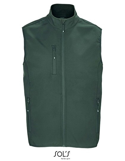 Bezrękawnik w technologii softshell wykonany z ekologicznego materiału, model męski
