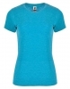 Bezszwowa koszulka sportowa damska w melanżowej kolorystyce