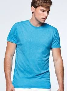 Bezszwowa koszulka sportowa męska w melanżowej kolorystyce