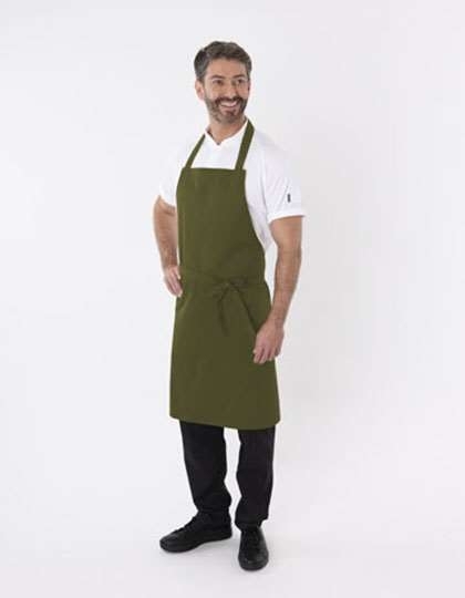 Bib Apron with Adjustable Halter