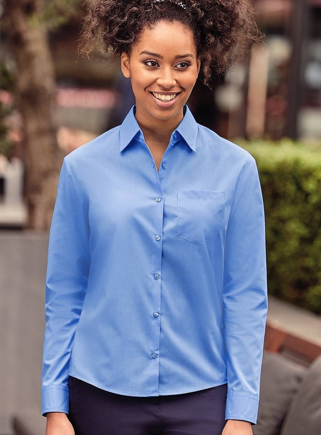 Biznesowa damska koszula z długim rękawem