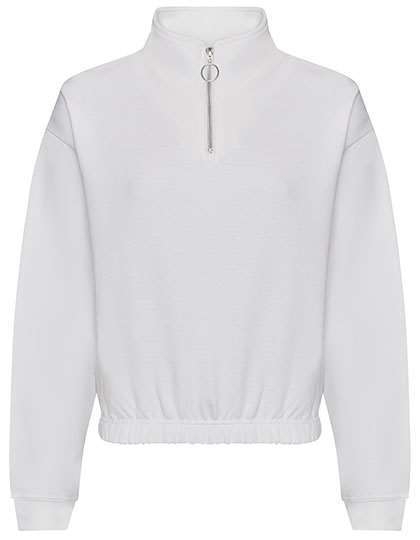 Bluza damska o modnym krótkim fasonie z rozpinanym dekoltem