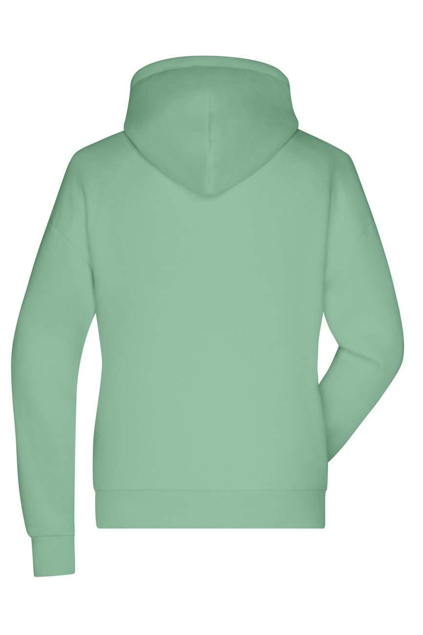 Bluza damska z kapturem regulowanym troczkami ze stoperem, bawełna organiczna