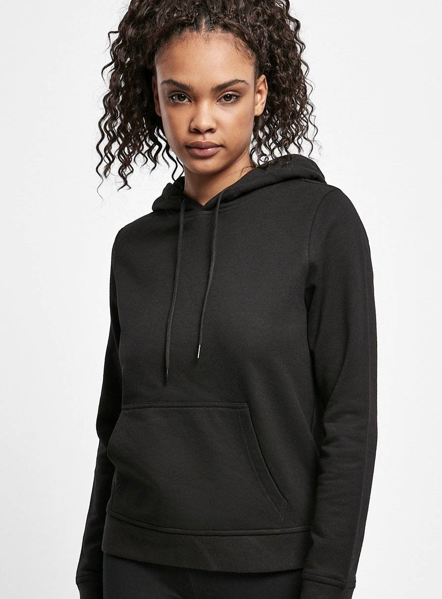 Bluza damska z kapturem z szerokimi ściągaczami na rękawach