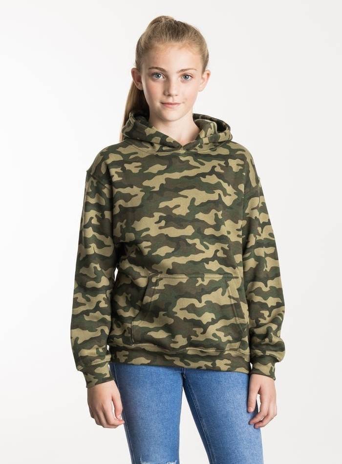 Bluza dziecięca w stylu wojskowym Camo-Moro