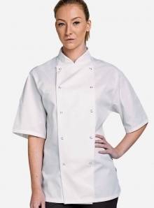 Bluza kucharska o wygodnym prostym kroju z krótkimi rękawkami