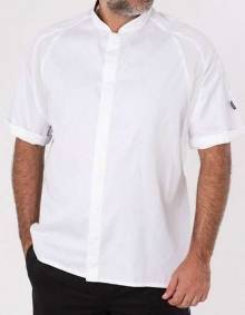 Bluza kucharska z krótkimi rękawkami łatwa w pielęgnacji