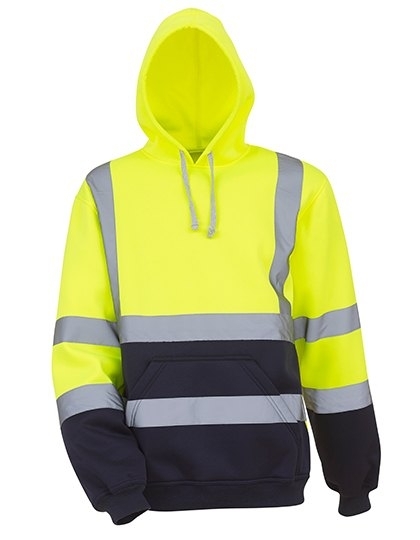 Bluza męska odblaskowa z kapturem Hi Vis