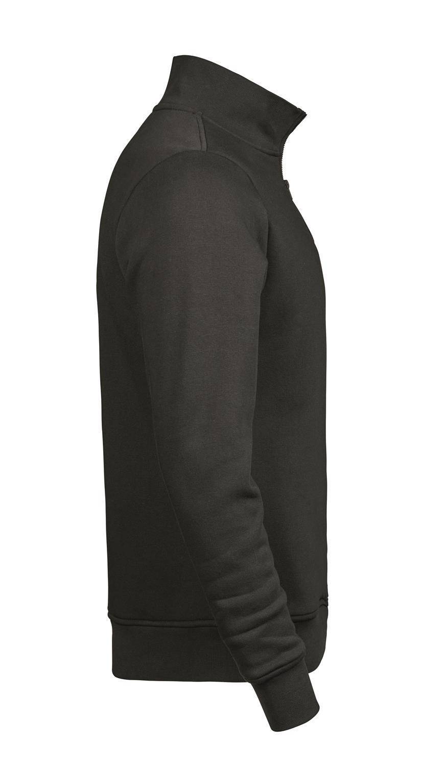 Bluza męska Tee Jays o gładkiej strukturze z krótkim zamkiem