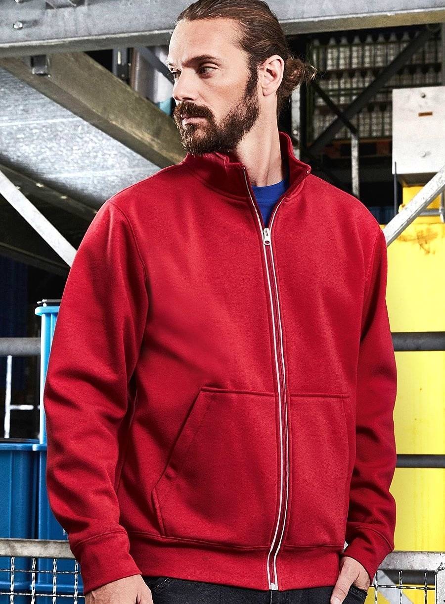 Bluza męska z odblaskowym zamkiem, uszyta z dwuwarstwowego materiału