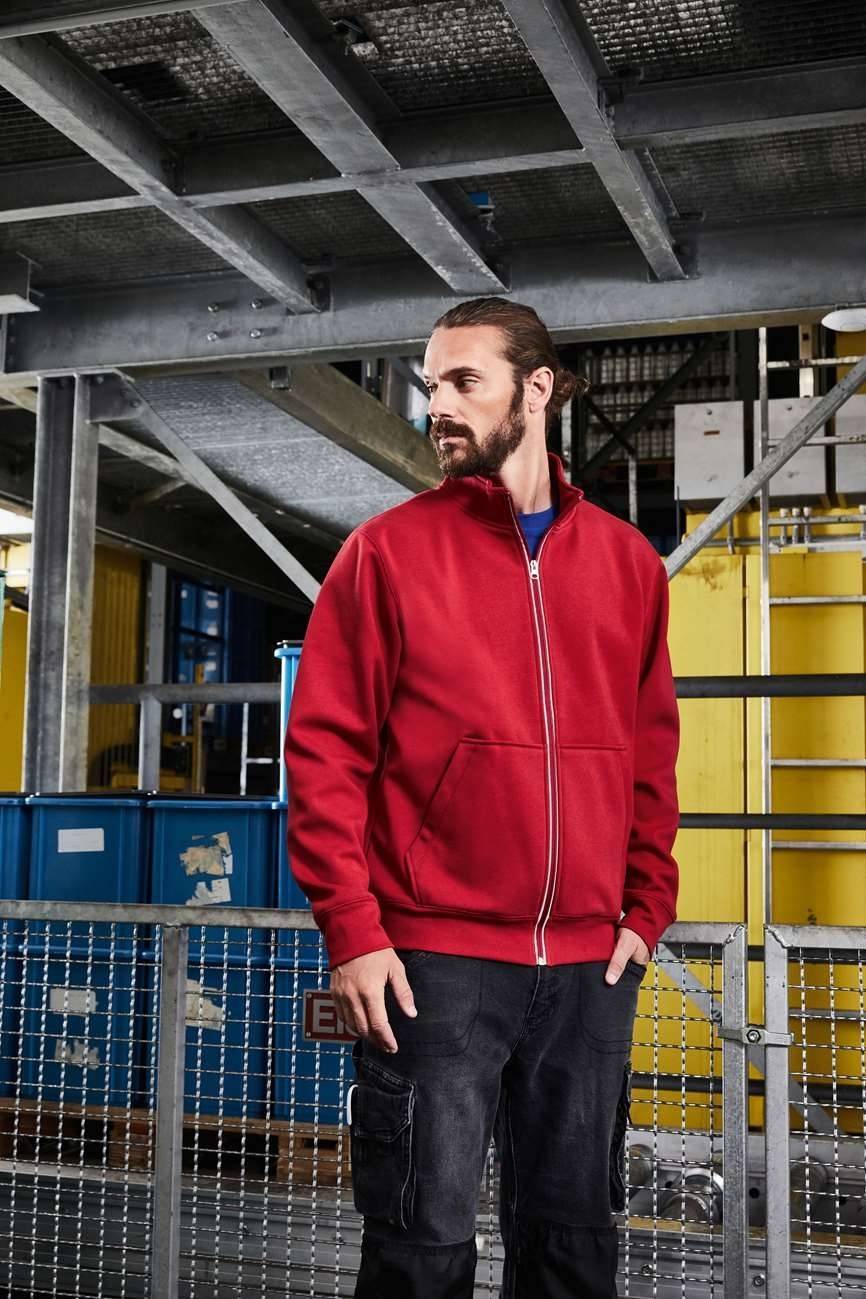 Bluza męska z odblaskowym zamkiem, uszyta z dwuwarstwowego materiału