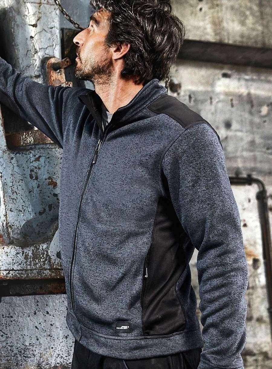 Bluza męska z polaru o podwyższonych parametrach wytrzymałości