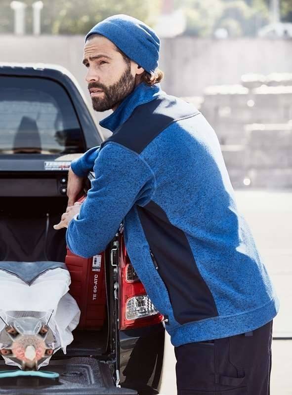 Bluza męska z polaru o podwyższonych parametrach wytrzymałości