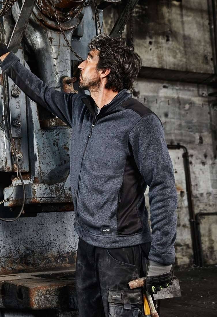 Bluza męska z polaru o podwyższonych parametrach wytrzymałości