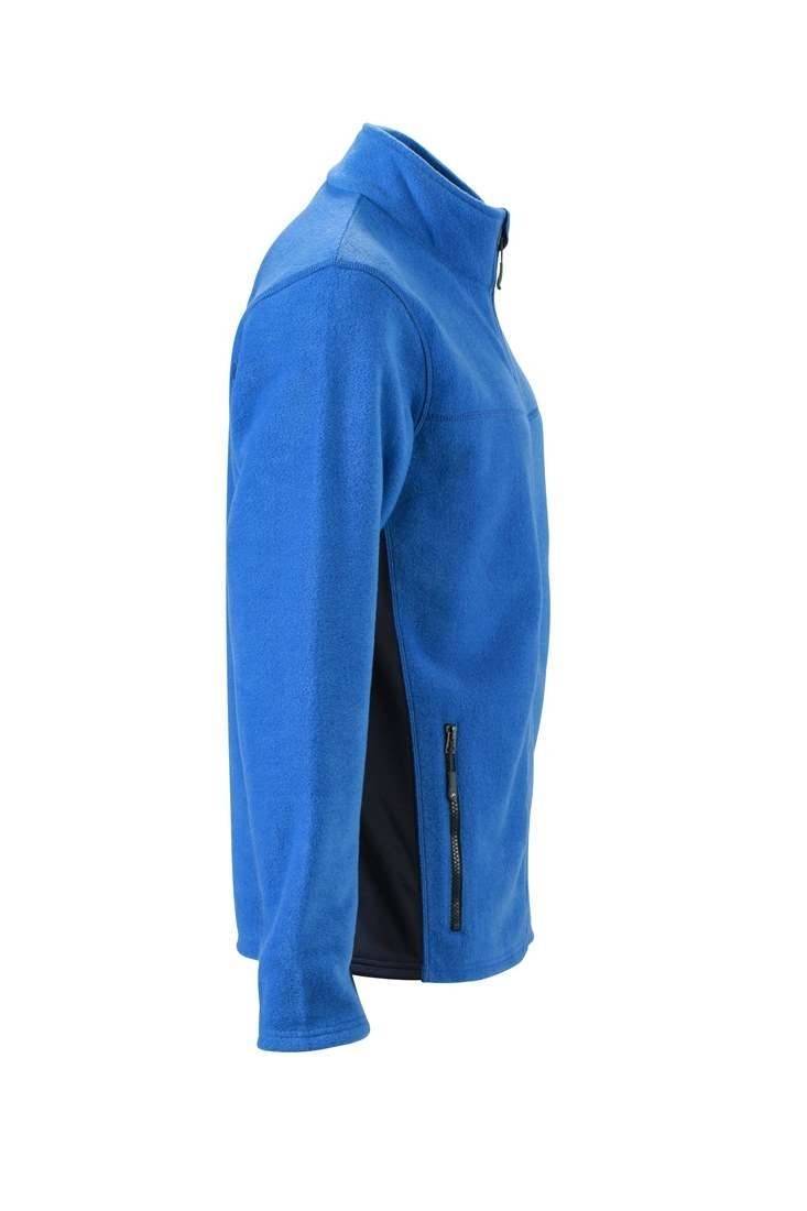 Bluza męska z polaru z bocznymi panelami w technologii softshell, wytrzymała