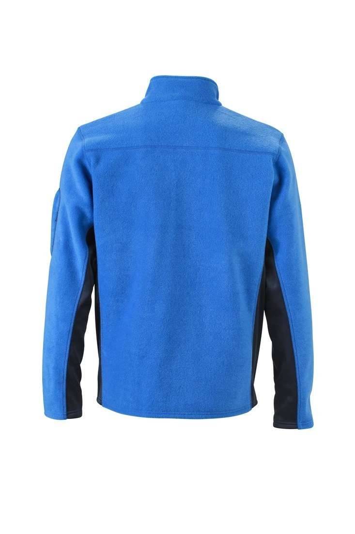 Bluza męska z polaru z bocznymi panelami w technologii softshell, wytrzymała