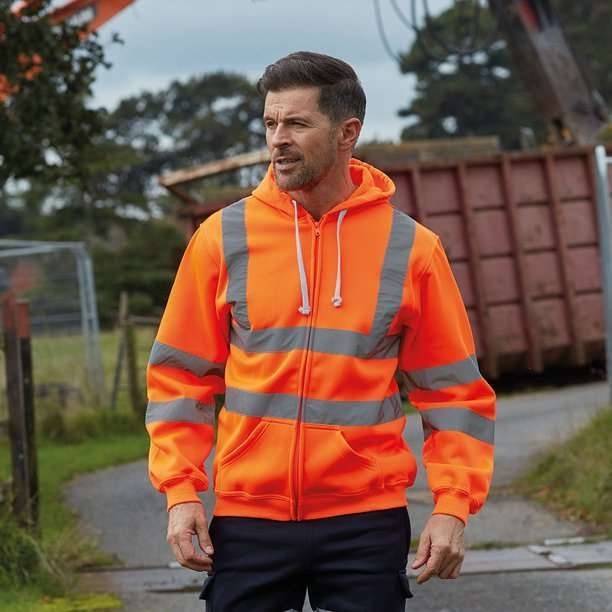 Bluza odblaskowa męska z kapturem Hi Vis