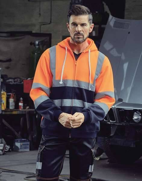 Bluza odblaskowa męska z kapturem Hi Vis