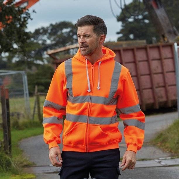 Bluza odblaskowa męska z kapturem Hi Vis
