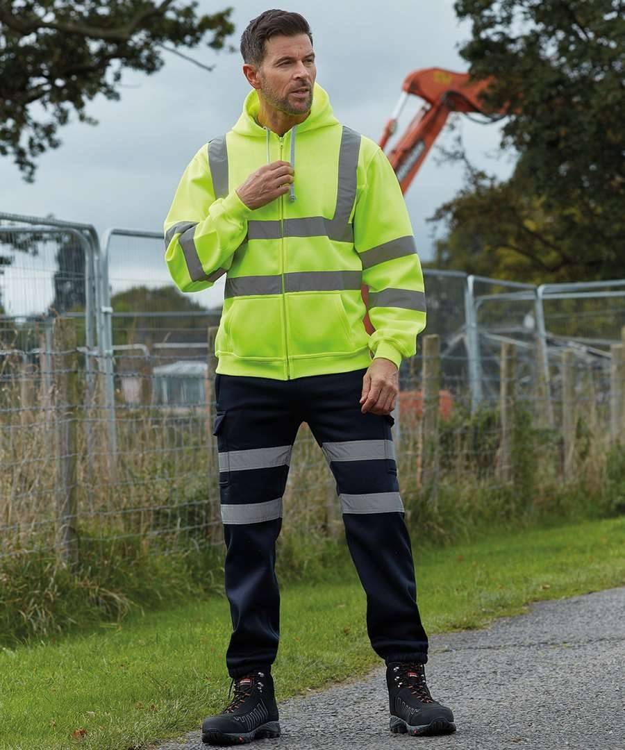 Bluza odblaskowa męska z kapturem Hi Vis