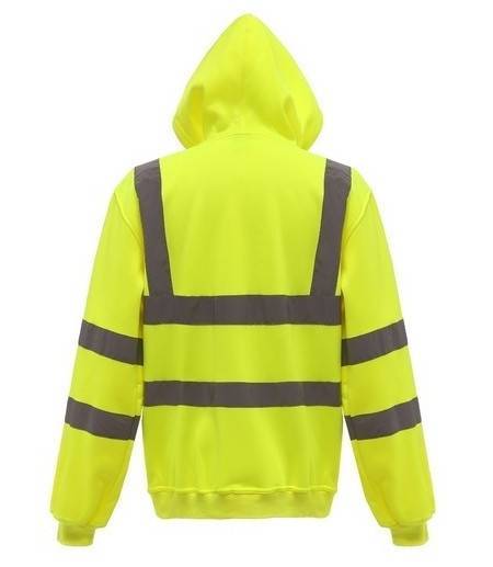Bluza odblaskowa męska z kapturem Hi Vis