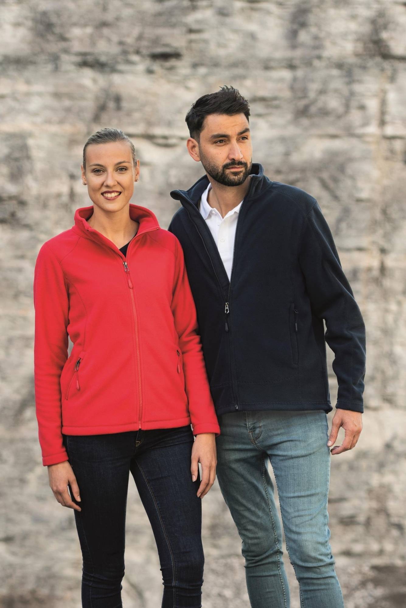 Bluza polarowa damska z kieszeniami pokrytymi wodoodporną strukturą