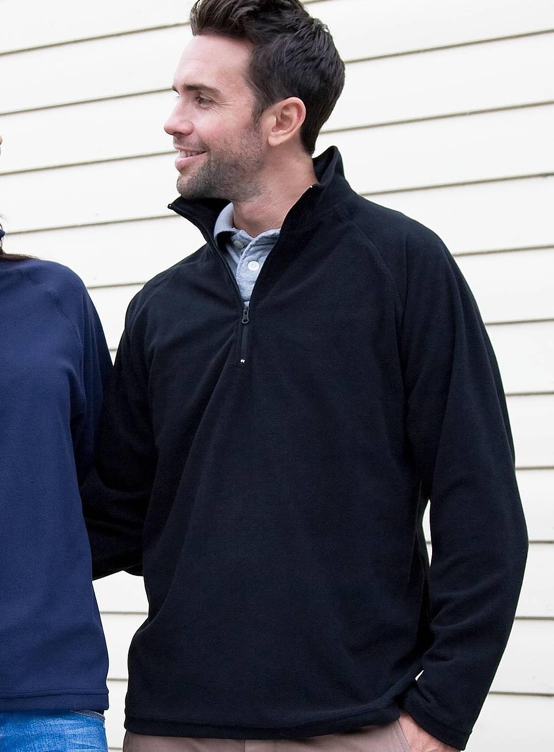 Bluza polarowa Result z krótkim zamkiem i płaskimi szwami