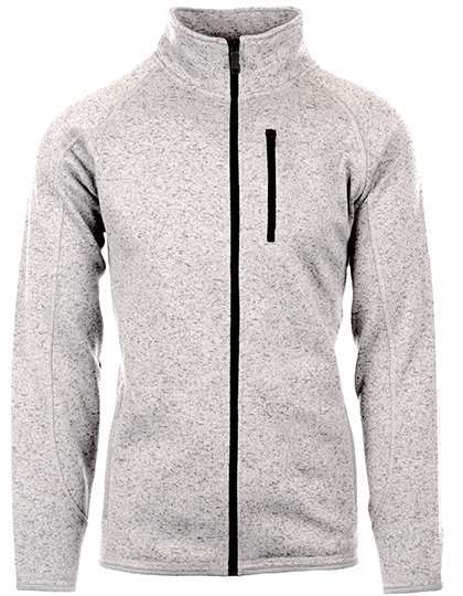 Bluza polarowa wykonana z melanżowego materiału, model męski