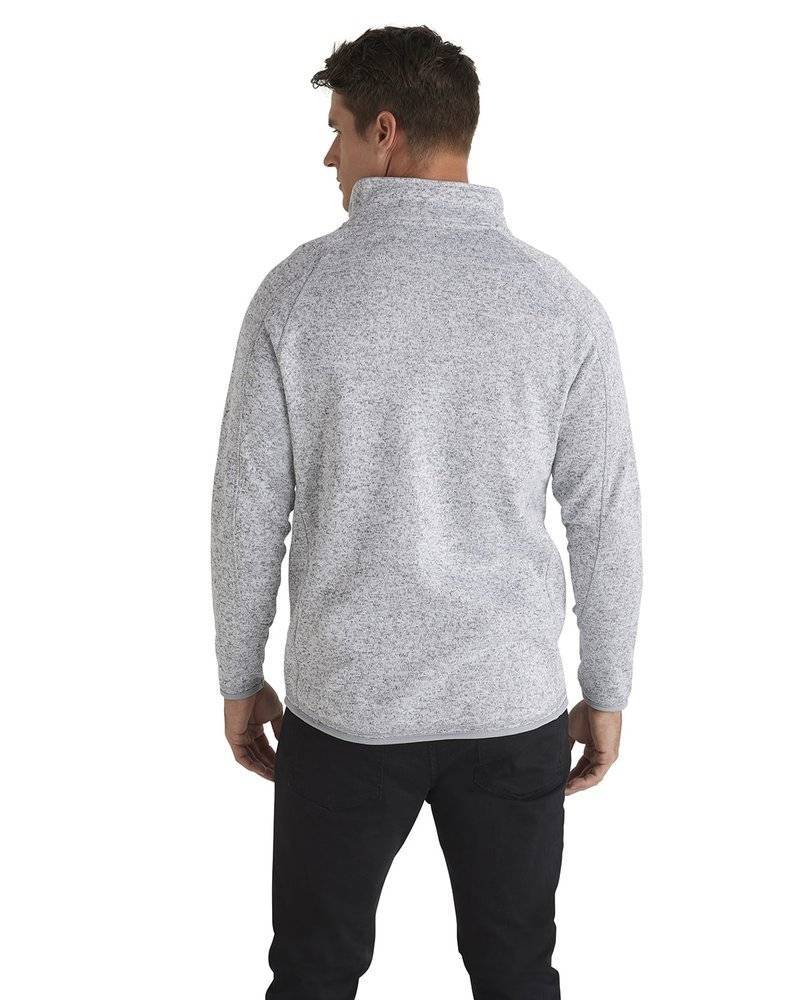 Bluza polarowa wykonana z melanżowego materiału, model męski