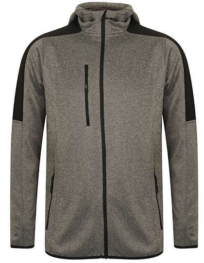 Bluza softshell z kapturem w kontrastowych kolorach