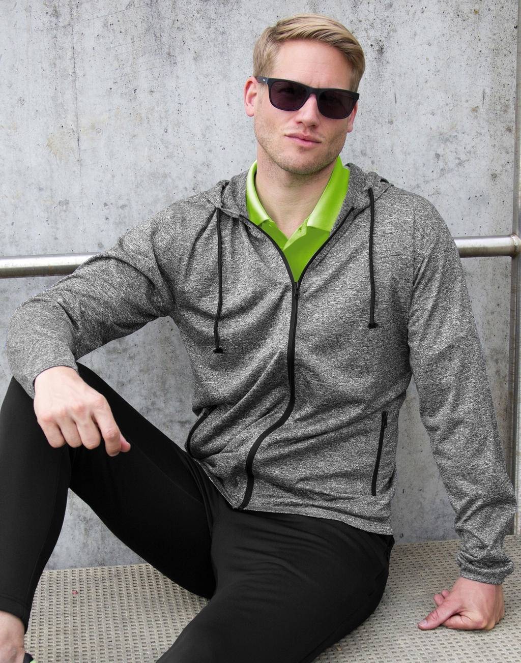 Bluza sportowa męska z elastycznym kapturem