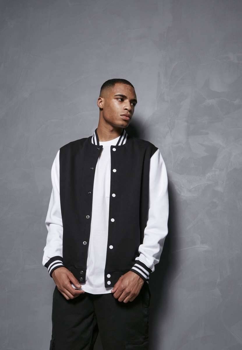 Bluza w stylu baseball, zapinana na napy