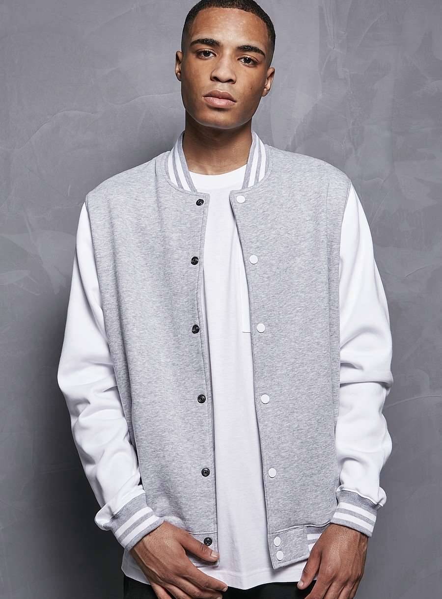 Bluza w stylu baseball, zapinana na napy