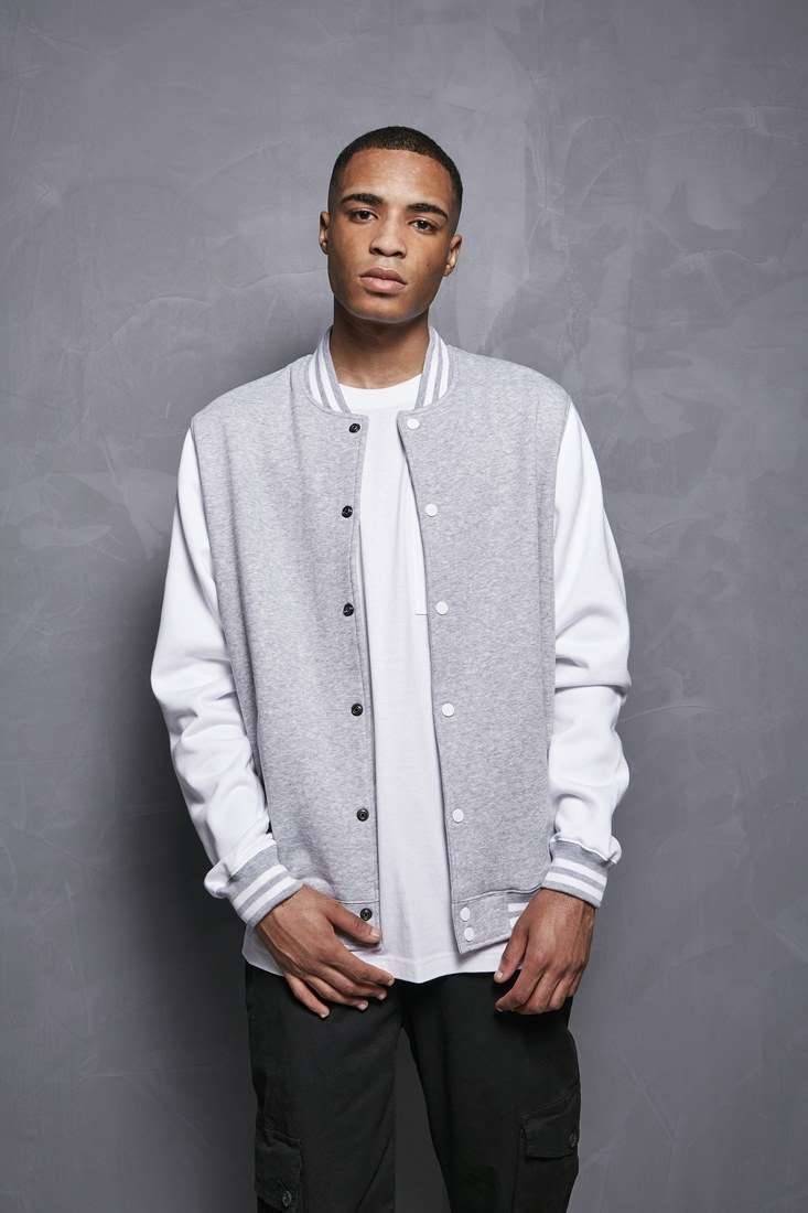 Bluza w stylu baseball, zapinana na napy