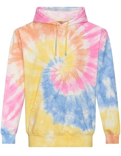 Bluza wielokolorowa w stylu Tie-Dye z dwuwarstwowym kapturem