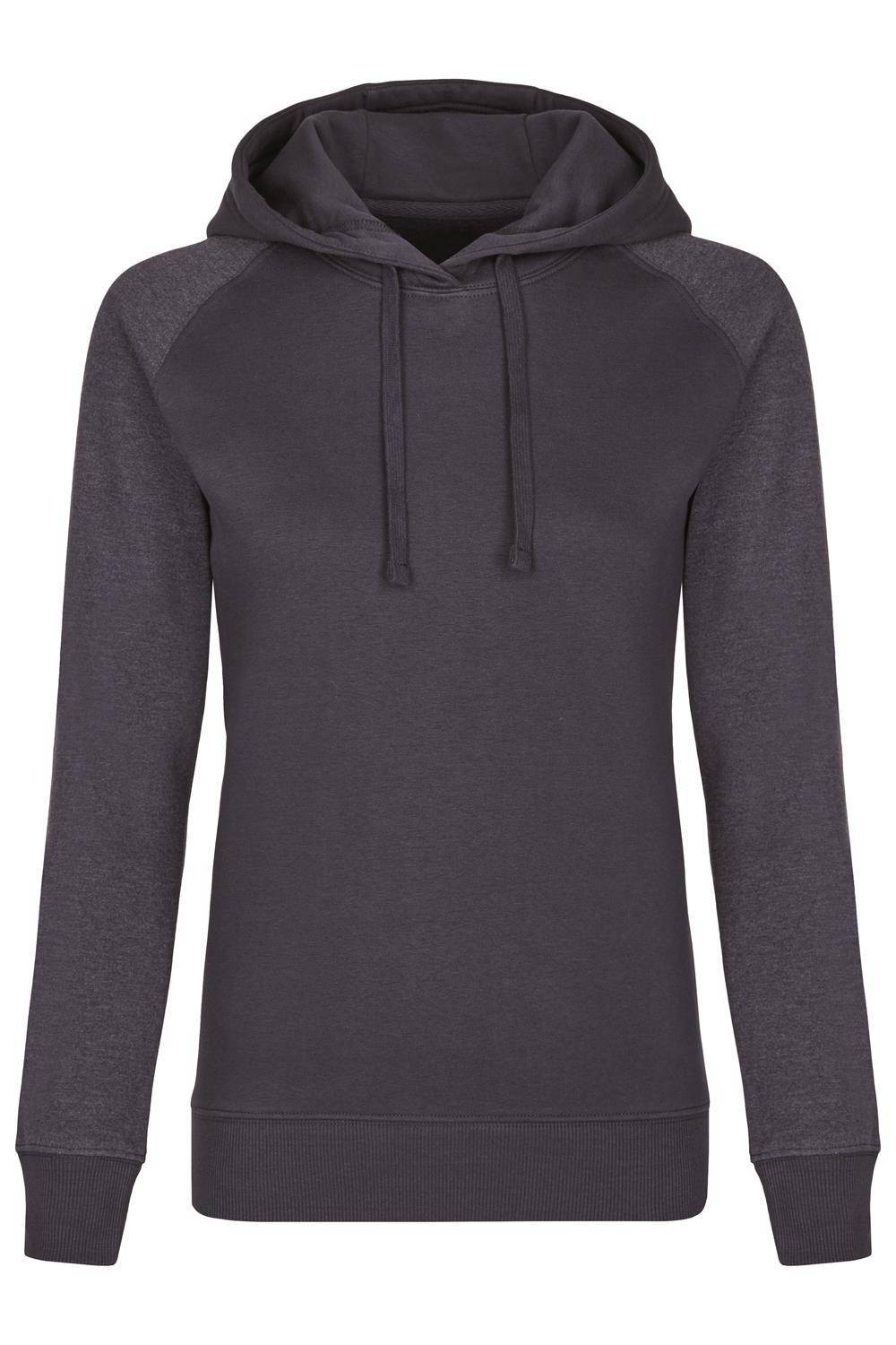 Bluza z kapturem bez kieszeni – model damski